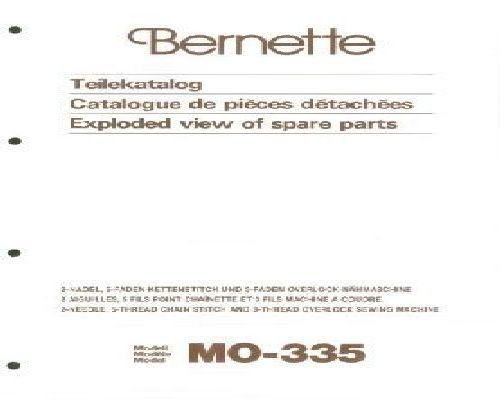 Bernette Overlocker MO-335 Parts Book
