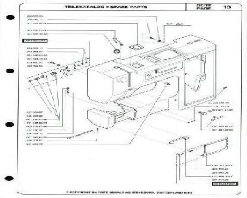 Bernina 1000 Sewing Machine Parts Book