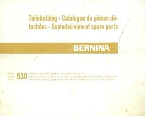 Bernina 530 Parts Book
