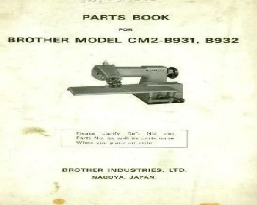 Brother CM2 B931 B932 Parts
