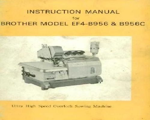 Brother EF4-B956 B956C Instruction Manual