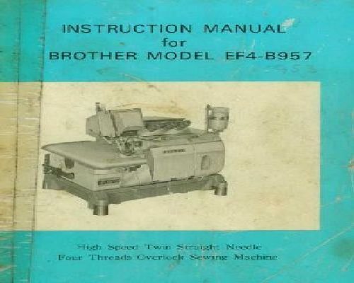 Brother EF4-B957 High Speed Twin Straight Needle FourThreads Overlock Industrial Sewing Machine