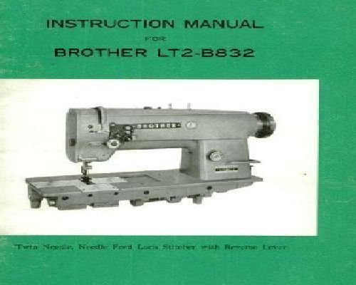 Brother LT2-B832 Twin needle, Needle Feed Lock Stitcher With Reverse Lever Industrial Sewing Machine