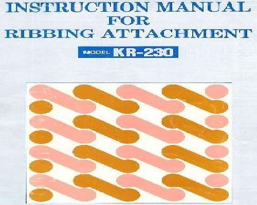 Brother KR-230 Ribbing Attachment