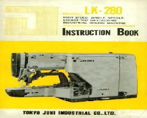 Juki Model LK-280 High Speed Single Needle Lockstitch Bartacking Industrial Sewing Machine