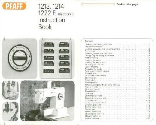 Pfaff 1213 1214 1222E