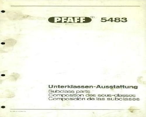 Pfaff 5483 Single Needle two Thread Chainstitch Sewing Machine