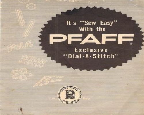 Pfaff Dial-A-Stitch