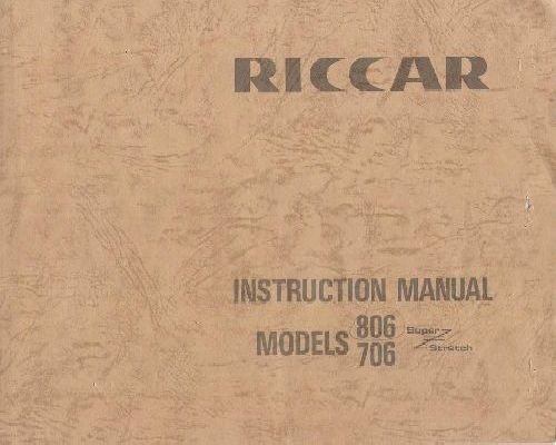 Riccar 706 806 Super Stretch