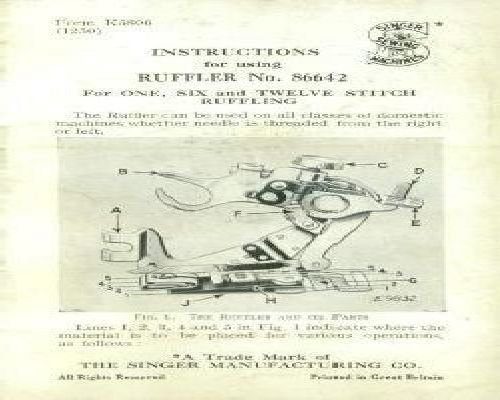 Ruffler Foot 86642