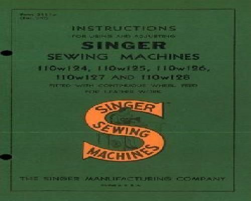 Singer 110W124 110W125