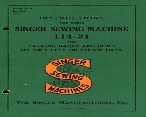 Singer 114-21 Industrial Hats Tacking Felt Sewing Machine