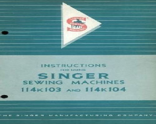 Singer 114k103 & 114k104 Industrial Sewing Machine