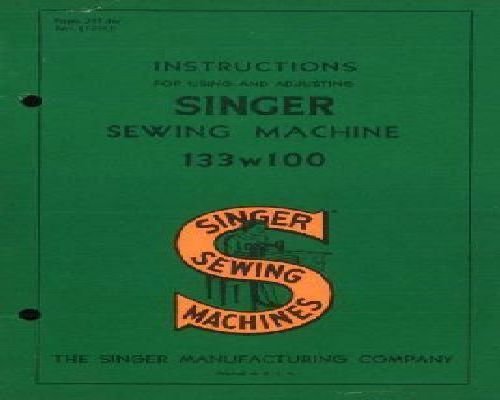 Singer 133w100 Industrial Sewing Machine