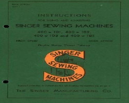 Singer 400W101 to 400W105