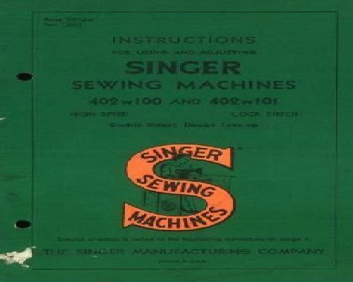 Singer 402W100 402W101