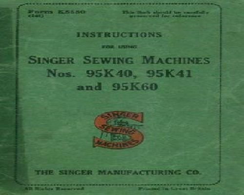 Singer 95K40 95K41 95K60