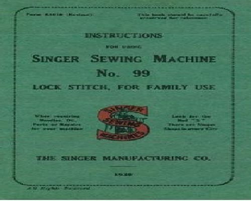 Singer 99 Lock Stitch