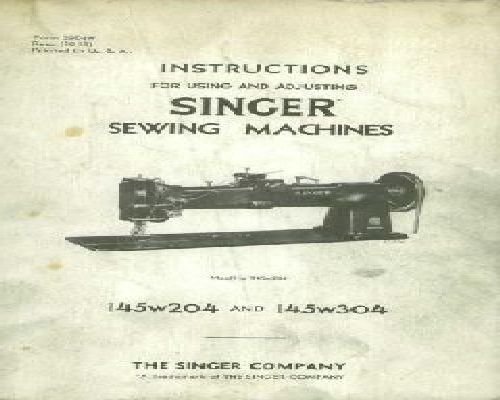 Singer 145W204 145W304 Industrial Sewing Machine