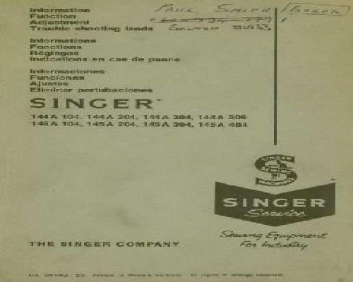 Singer 144A / 145A Series Industrial Sewing Machine
