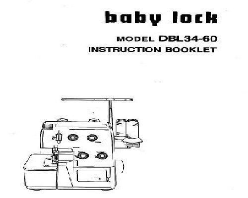 BABY LOCK DBL34-60 Overlocker