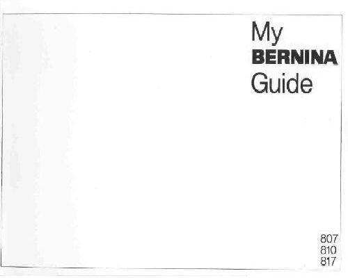 Bernina 807-817