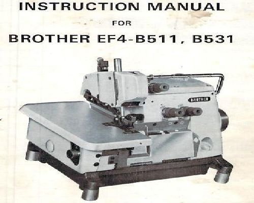 Brother EF4-B511 B531 Instruction Manual