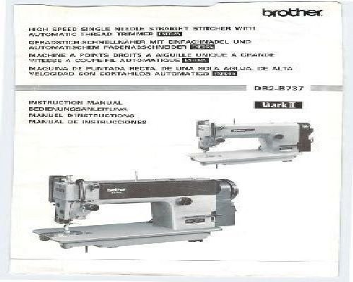 Brother DB2-B737 Mark 2 Instruction Manual