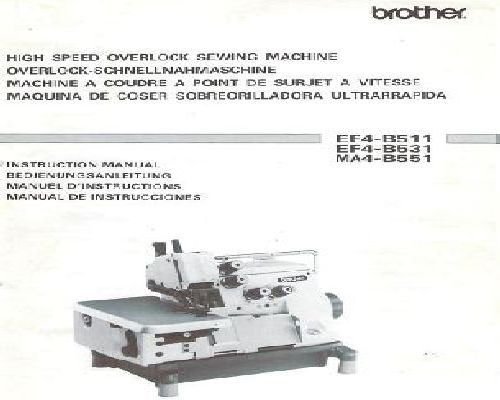 Brother EF4-B511 B551 Instruction Manual