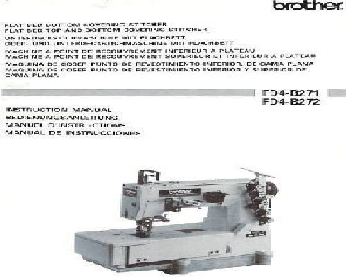 Brother FD4-B271 & FD4-B272 Industrial Sewing Machine