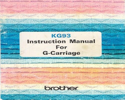 Brother G-Carriage KG93
