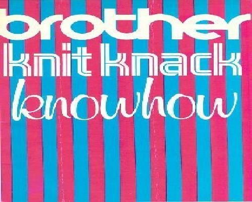 Brother Knit Knack Instruction Manual