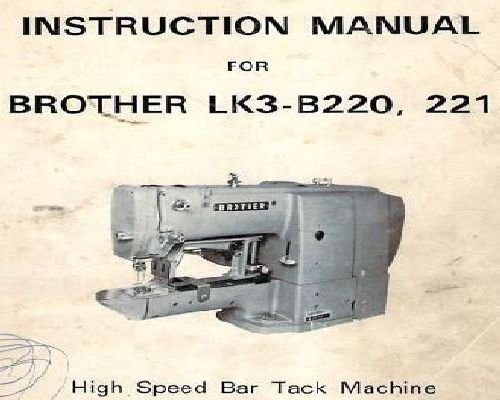 Brother LK3-B220 B221 Instruction Manual