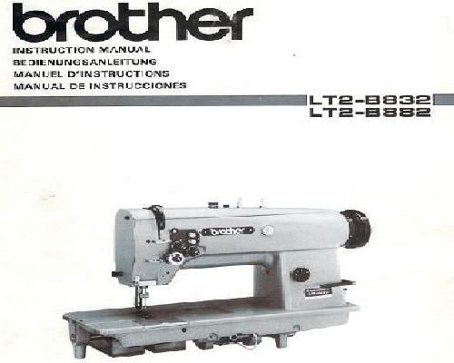 Brother LT2-B832 & LT2-B882 Twin needle, Needle Feed Lock Stitcher With Reverse Lever Industrial Sewing Machine