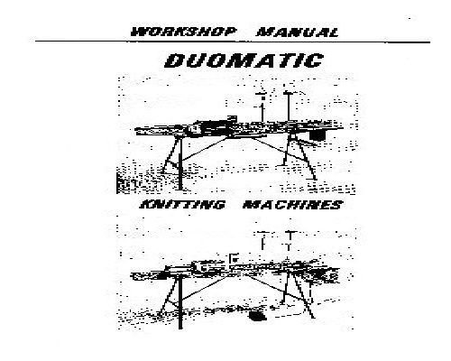 Duomatic Knitting Machines Workshop