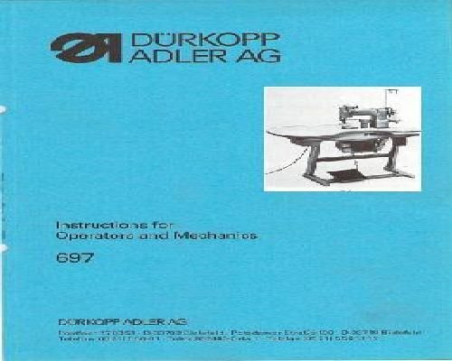 Durkopp Adler 697 Industrial Sewing Machine