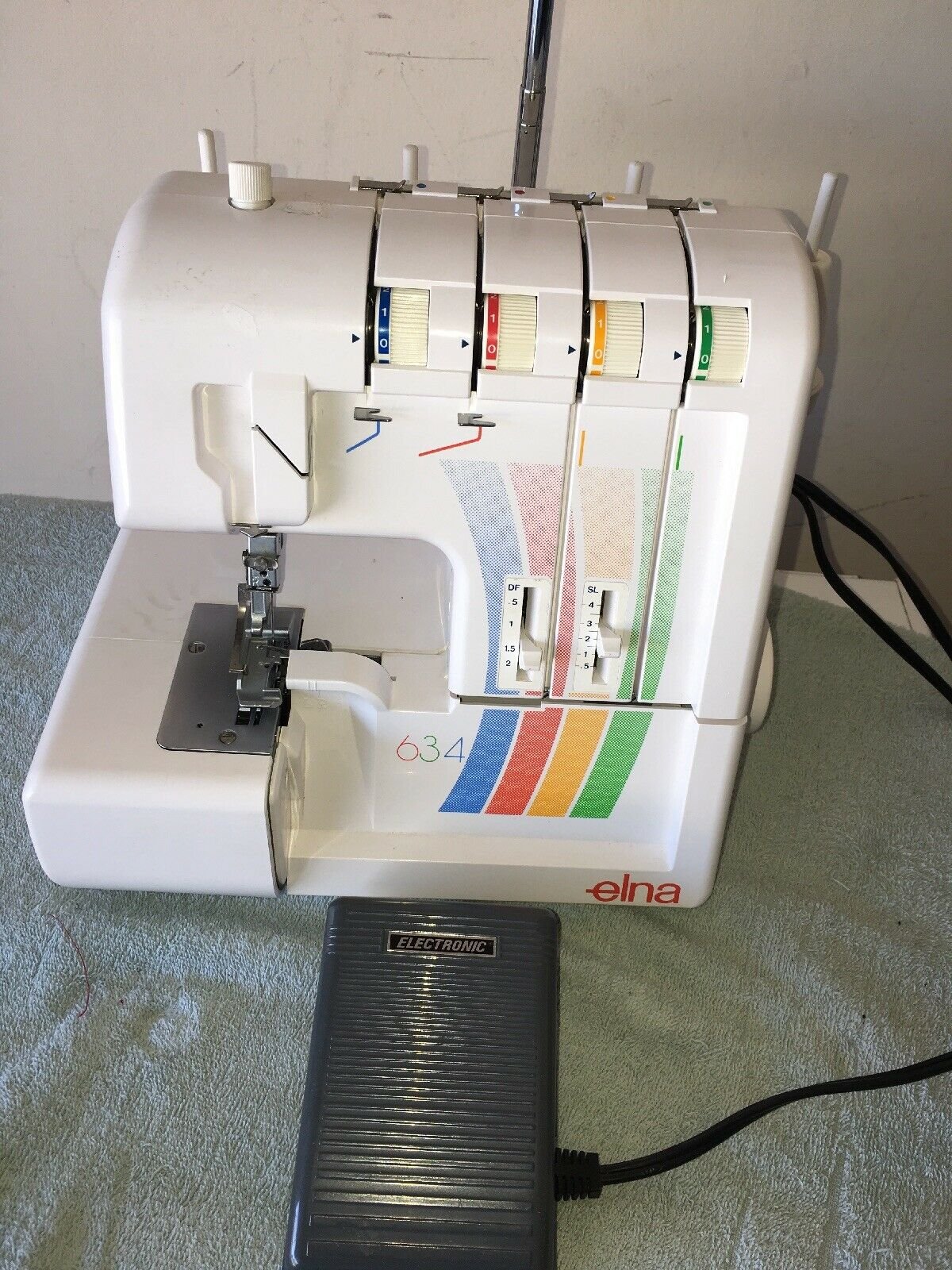 Elna 634 Overlocker Sewing Machine Accessories