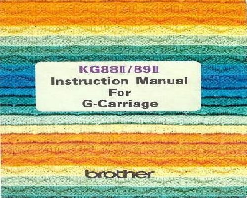 Brother KA-8210 Intarsia Carriage