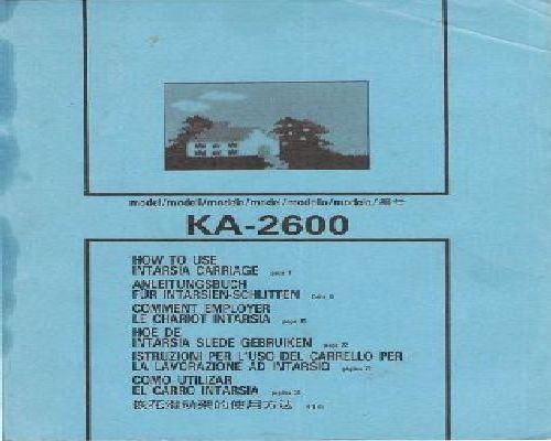Brother KA-2600 Intarsia Carriage