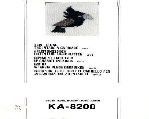 Brother KA-8200 Intarsia Carriage
