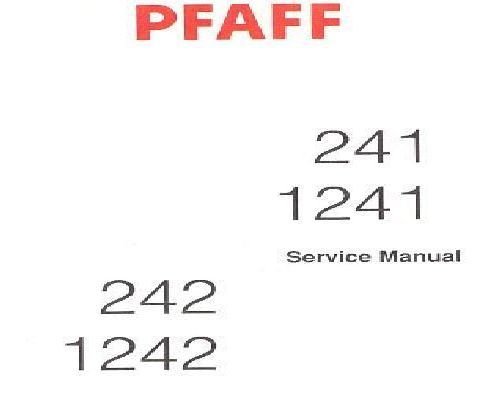 Pfaff 241 1241 Service