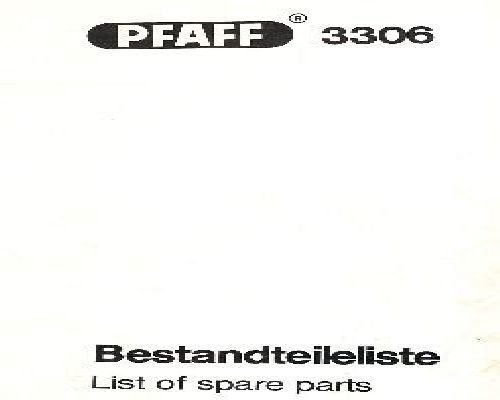 Pfaff 3306 Sewing Machine