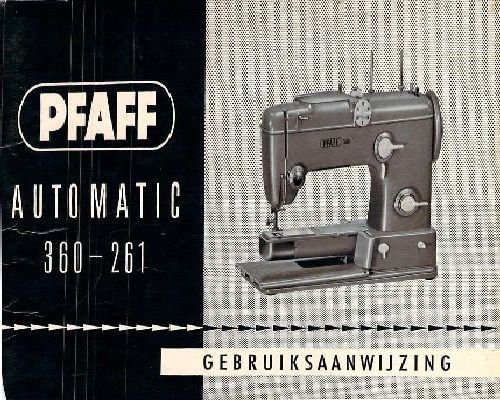 Pfaff 360 & 261 German