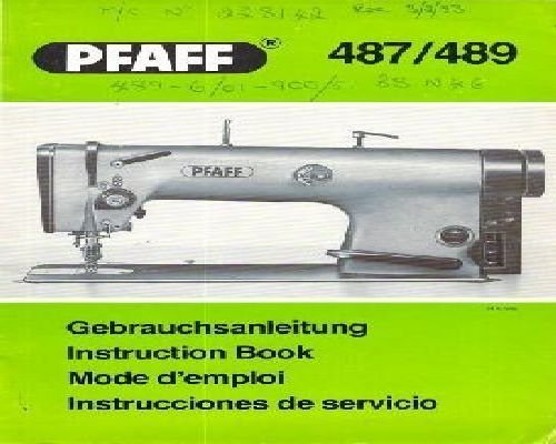 Pfaff 487 489 Industrial Sewing Machine