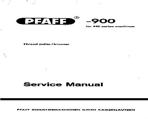Pfaff -900 For The 440 Series Industrial Sewing Machine
