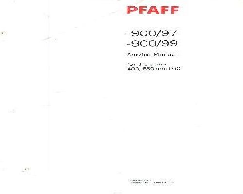 Pfaff 900/97 Service