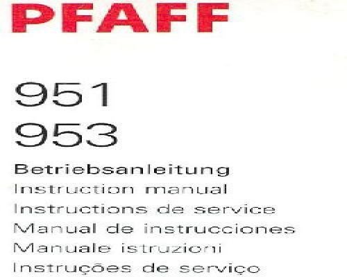 Pfaff 951 953 Industrial Sewing Machine
