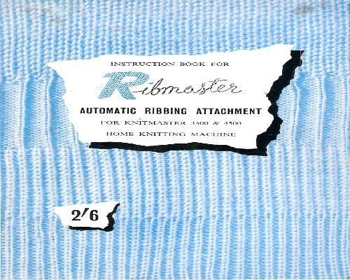 Knitmaster Ribmaster 3500 4500 Automatic Ribbing Attachment