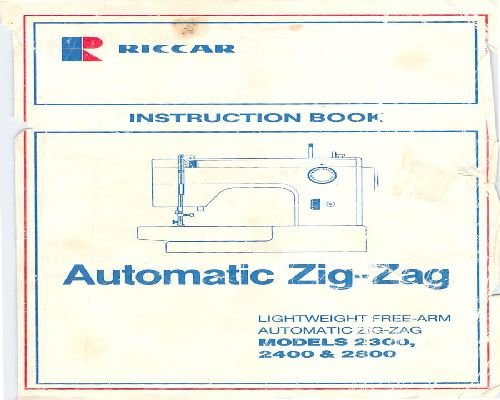 Riccar 2300 2400 & 2800