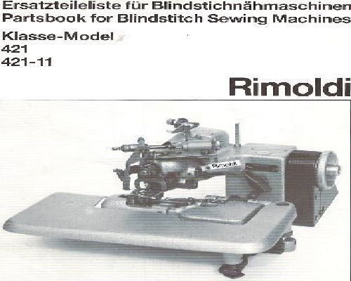 Rimoldi 421 421-11 Blindstitch Industrial Sewing Machine
